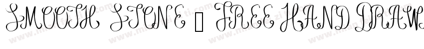 Smooth Stone – Free Hand Drawn Font字体转换